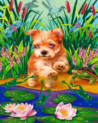 Morkie Dog paint by numbers
