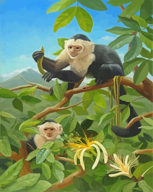Three Monkeys - Paint by Numbers
