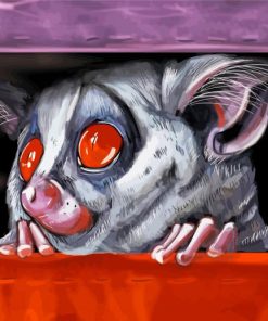 Cute Galago paint by numbers
