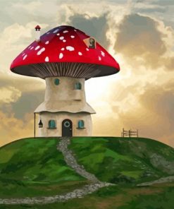 Mushroom House paint by numbers