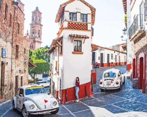 Aesthetic Taxco Mexico paint by numbers