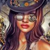 Steampunk Girl paint by numbers