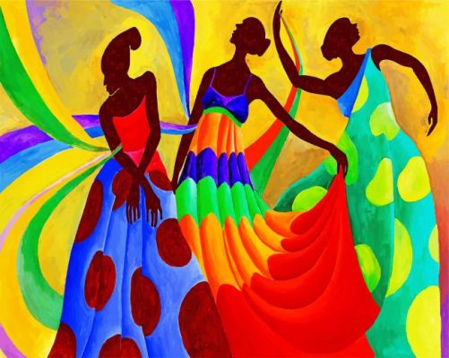 African Dancers Paint By Numbers