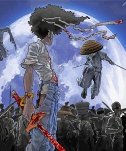 Afro Samurai Anime paint by numbers