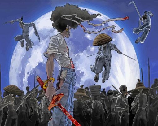 Afro Samurai Anime paint by numbers
