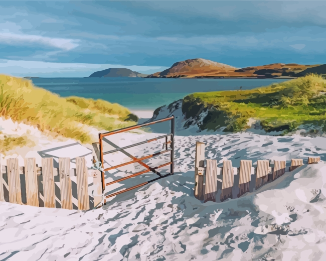 Barra In The Outer Herbrides paint by numbers