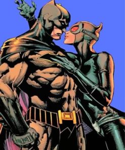 Batman And Catwoman Heroes paint by numbers