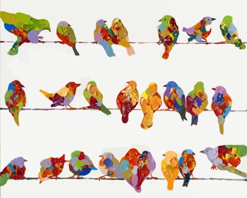Birds On A Wire Paint By Numbers