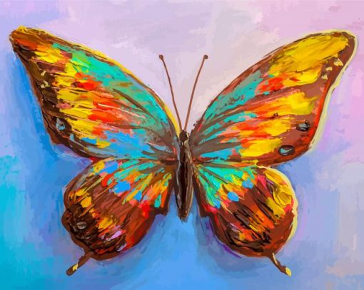 Colorful Butterfly Art paint by numbers