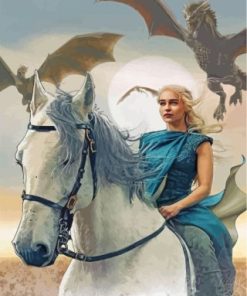 Daenerys Targaryen Art Paint By Numbers