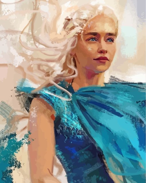 Daenerys Targaryen paint by numbers
