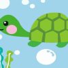 Easy Little Turtle paint by numbers