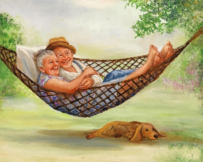 Couple On Hammock Paint By Numbers