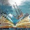 Fantasy Sea Book Ship Paint By Numbers