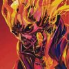 Illustration Ghost Rider Paint By Numbers