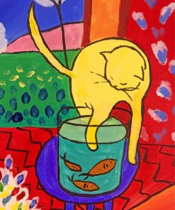Henri Matiss Cat With Red Fish painting by numbers