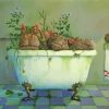 Hippopotamus In Bath Paint By Numbers