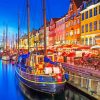 Nyhavn Canal Denmark Paint By Numbers
