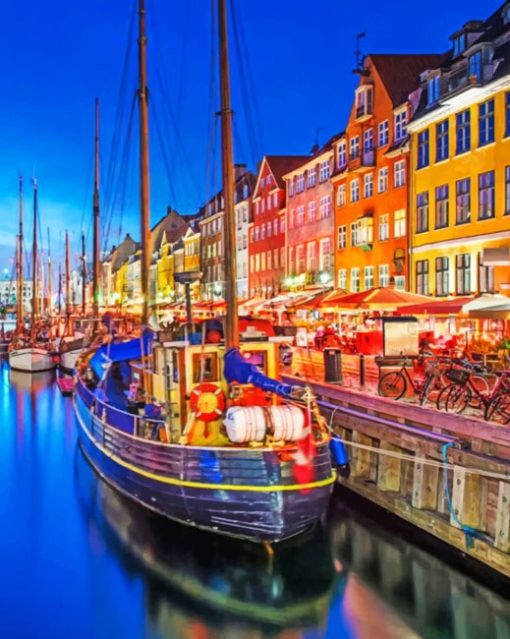 Nyhavn Canal Denmark Paint By Numbers