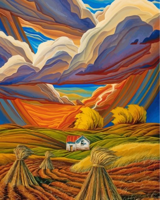 Southwest Landscape painting by numbers