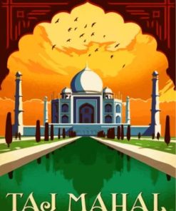 Taj Mahal India Paint By Numbers