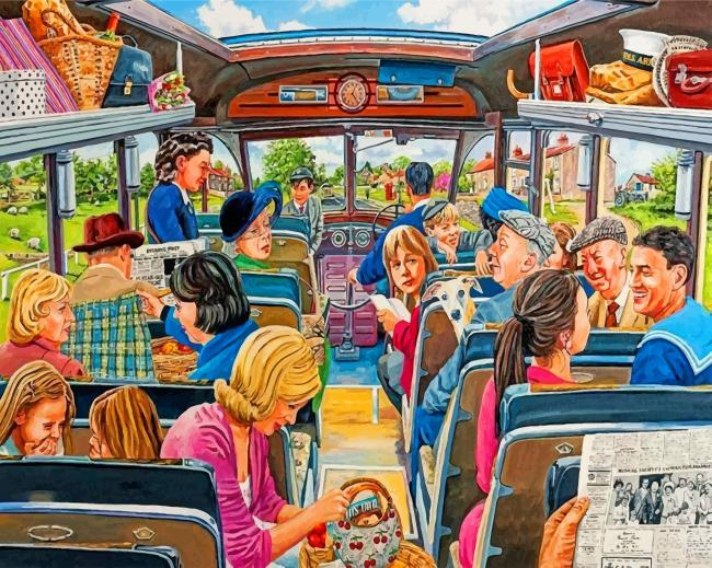 The Country Bus Paint By Numbers
