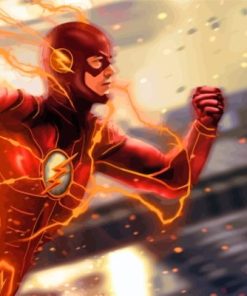 The Flash paint by numbers