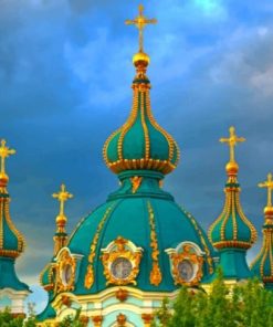 Ukraine Kiev Temple Church St Andrew Paint by numbers