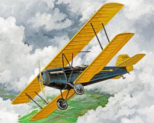 Vintage Airplane painting by numbers