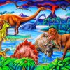 Wild Dinosaurs Paint By Numbers