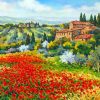 Abstract Tuscan Scene paint by numbers