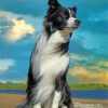 Aesthetic Border Collie paint by numbers