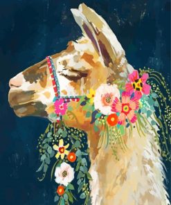 Aesthetic Llama paint by numbers