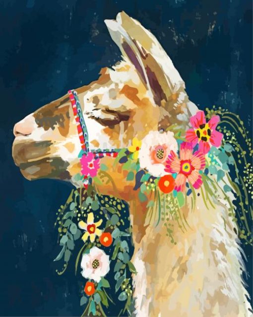 Aesthetic Llama paint by numbers