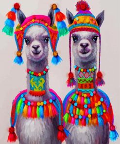 Aesthetic Llamas Paint By Numbers