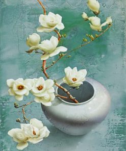 Magnolia Flowers paint by numbers