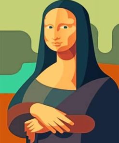 Aesthetic Mona Lisa paint by numbers