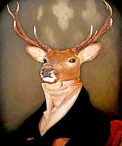 Mr Deer paint by numbers