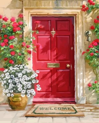 Red Door Paint By Numbers