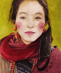 Aesthetic Tibetan Lady Paint By Numbers
