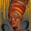 African Black Woman paint by numbers