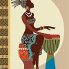 African Woman paint by numbers