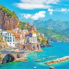 Amalfi Coast Landscape painting by numbers