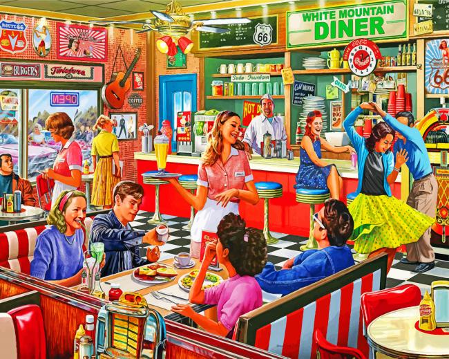 American Dinner Paint By Numbers