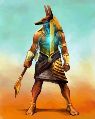 Aesthetic Anubis paint by numbers