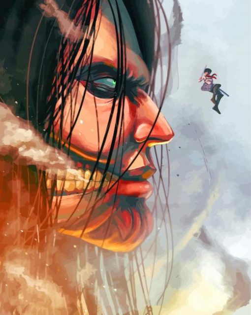 Attack On Titan Illustration paint by numbers