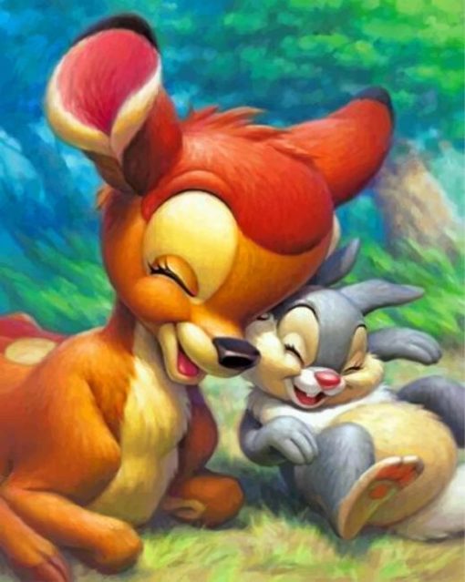 Bambi And Thumper Paint By Numbers