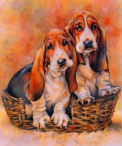 Basset Hound Dogs paint by numbers