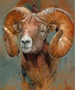 Brown Ram Paint By Numbers