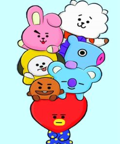 Cute BT21 Paint By Numbers